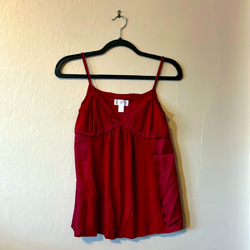 Ann Taylor Loft Red Tank Top S